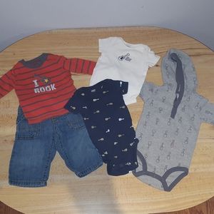 Carter's Guitar 5 piece bundle size 6 months